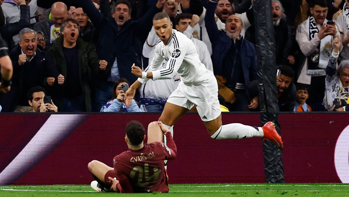 Mbappé carga al Real Madrid a los octavos de Champions League 2025 (Reuters)