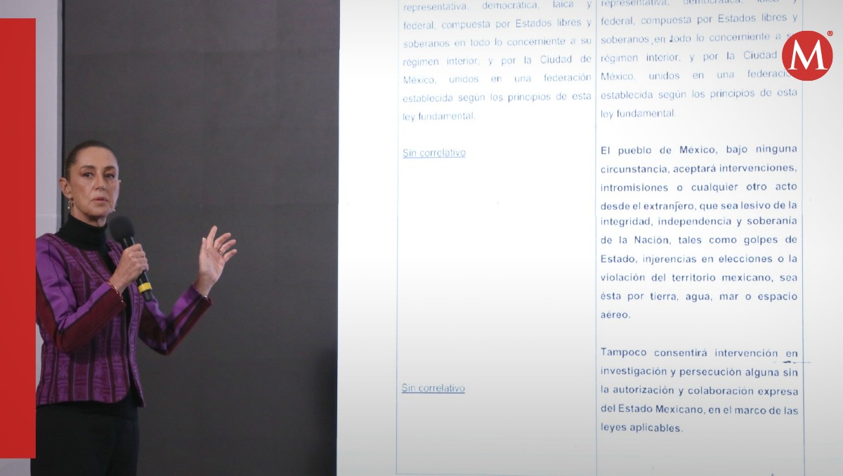 Claudia Sheinbaum busca que se modifiquen los artículos 19 y 40 de la Constitución | Foto: Ariana Pérez