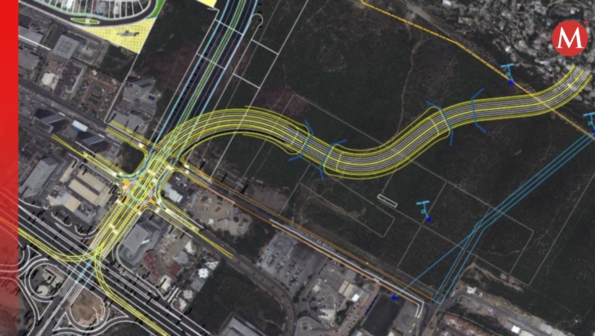 Las obras planean conectar el Cerro de la Loma Larga con el municipio de Monterrey / Especial.