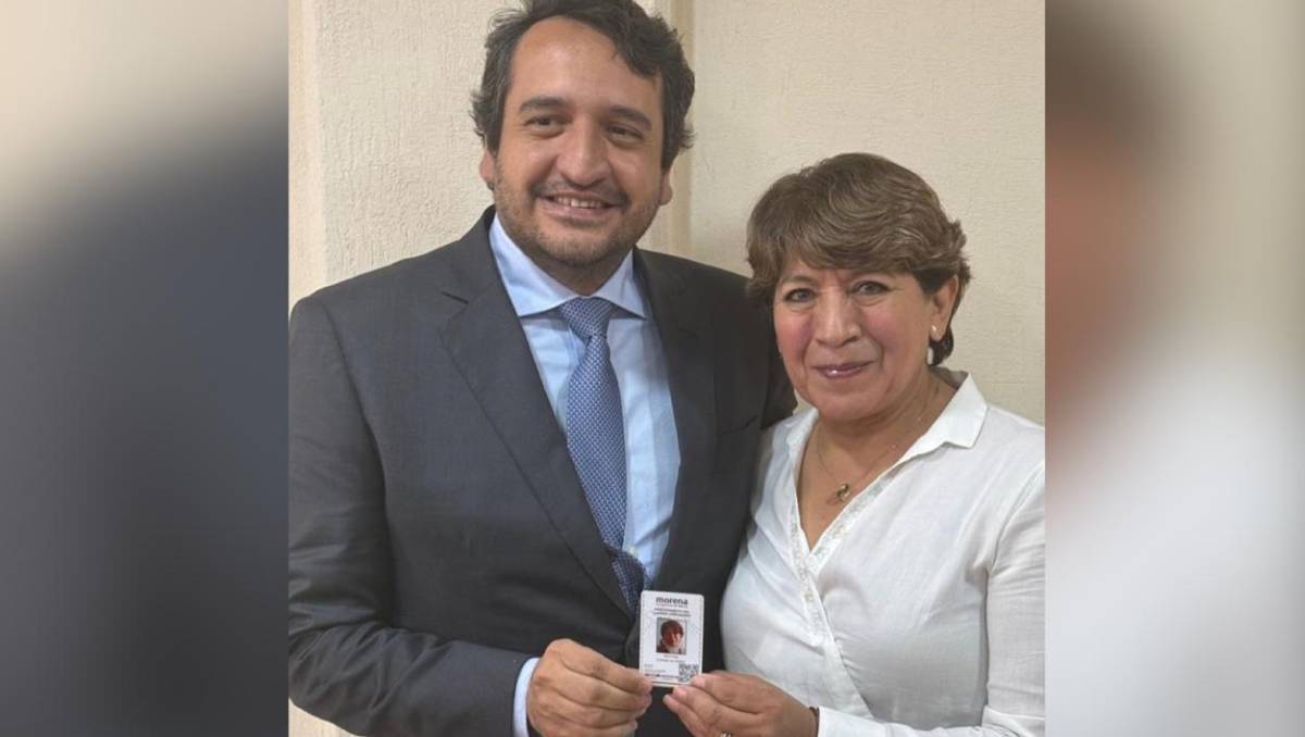 El partido de Morena dio a conocer que la gobernadora del Edomex, Delfina Gómez Álvarez recibió su credencial de afiliación. | Especial