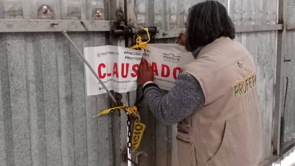Profepa informó que el depósito clausurado en Lerma también tenía un manejo inadecuado de residuos. Foto: (Especial)