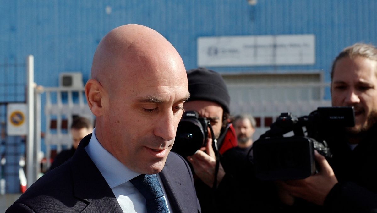 Rubiales, condenado por agresión sexual por el beso a Jenni Hermoso y absuelto de coacción (AFP)