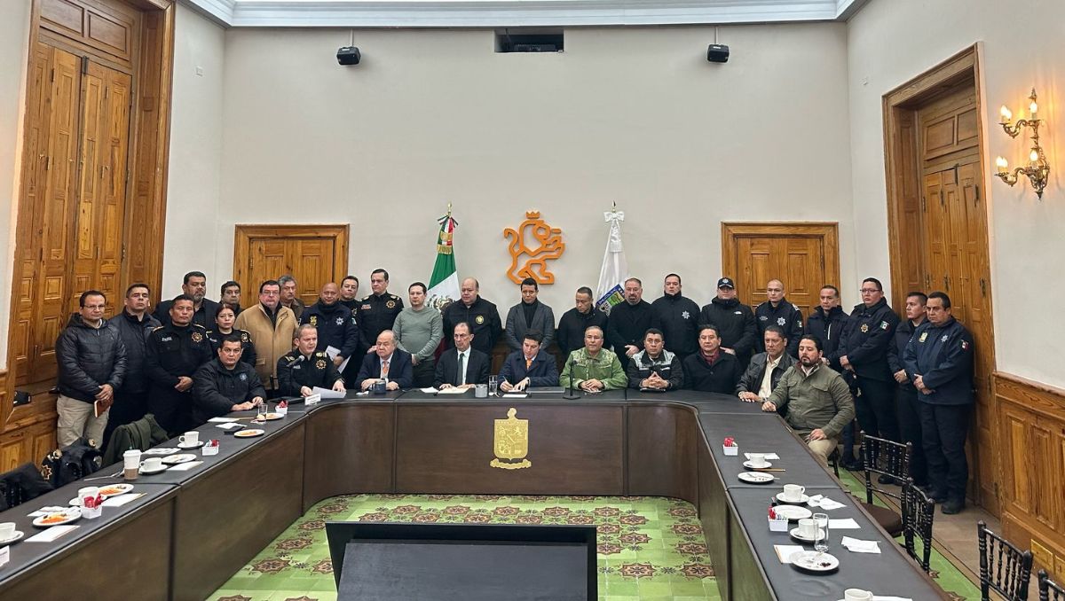 Javier Flores Saldívar, nuevo fiscal general de Nuevo León, durante la Mesa de Coordinación en materia de seguridad. Especial