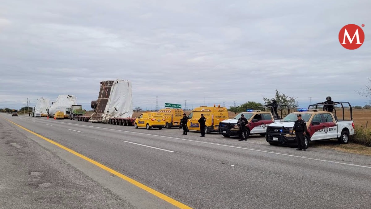 Traslado de reactores por Tamaulipas.