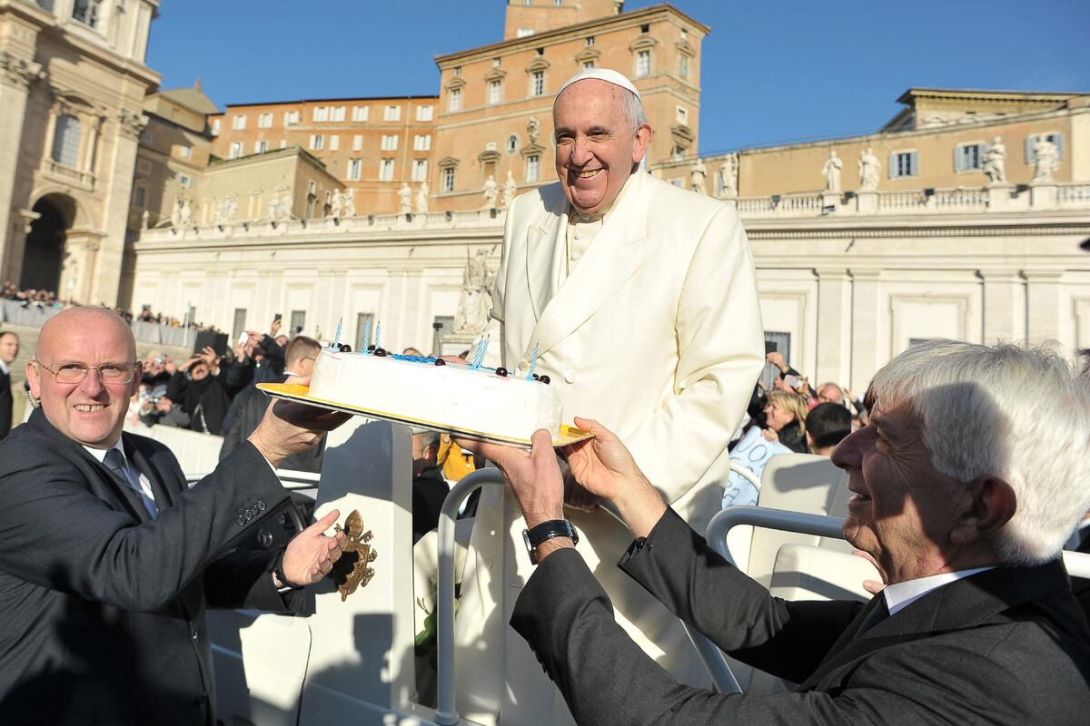 Papa Francisco celebrando sus 78 años en El Vaticano. | Reuters