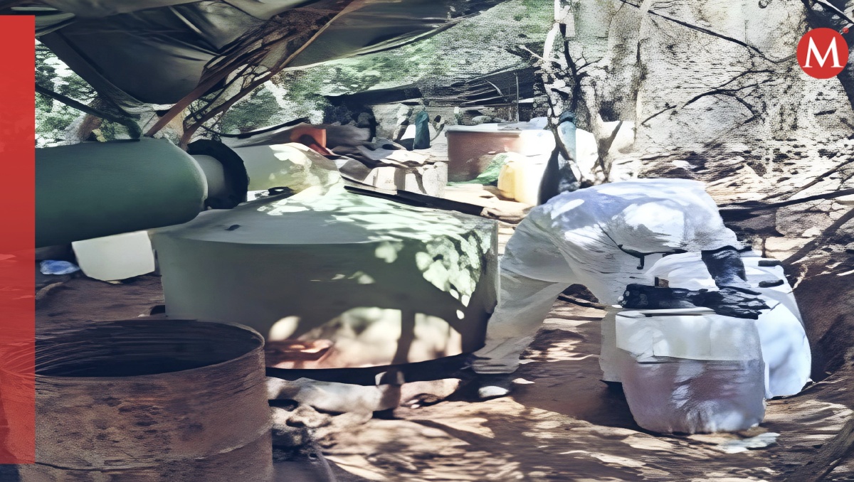 Las autoridades decomisaron tanques de gas, bidones, condensadores y otros insumos. | Especial