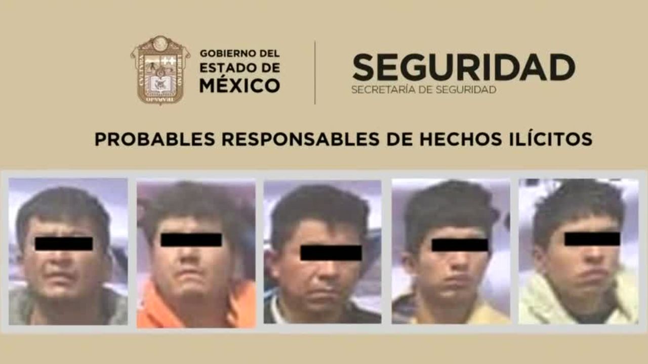 Capturan en Jilotepec a cinco presuntos miembros de célula criminal