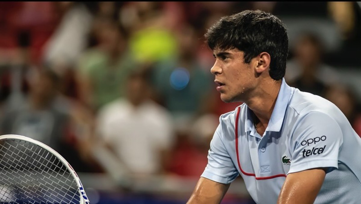 Rodrigo Pacheco contra Aleksandar Vukic en Abierto Mexicano de Tenis (Instagram @rodri_pachecoo)