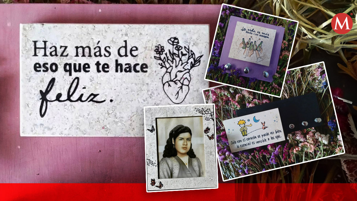 Crean artículos decorativos con grabados en mármol en Hidalgo. (Cortesía)