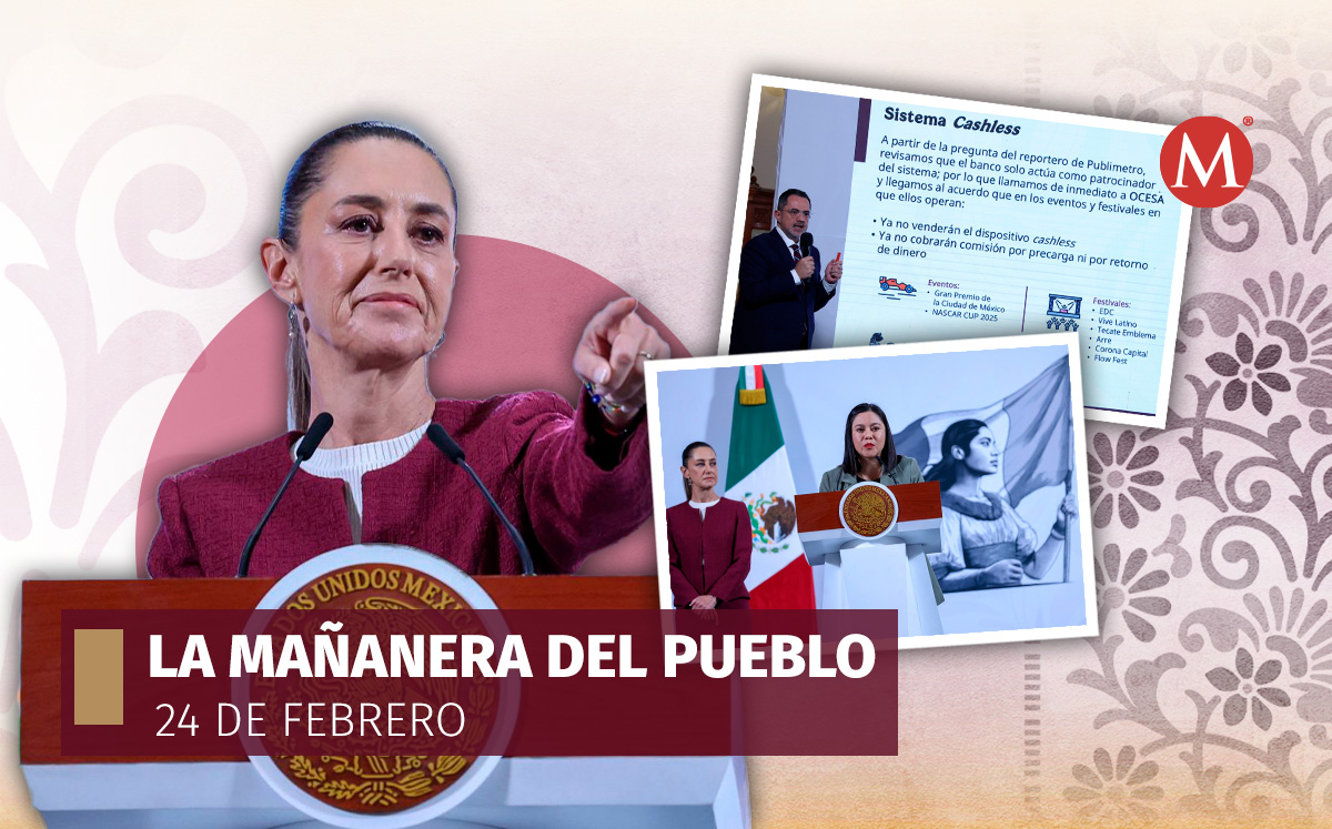La presidenta Claudia Sheinbaum en La Mañanera del Pueblo desde Palacio Nacional. | Cuartoscuro
