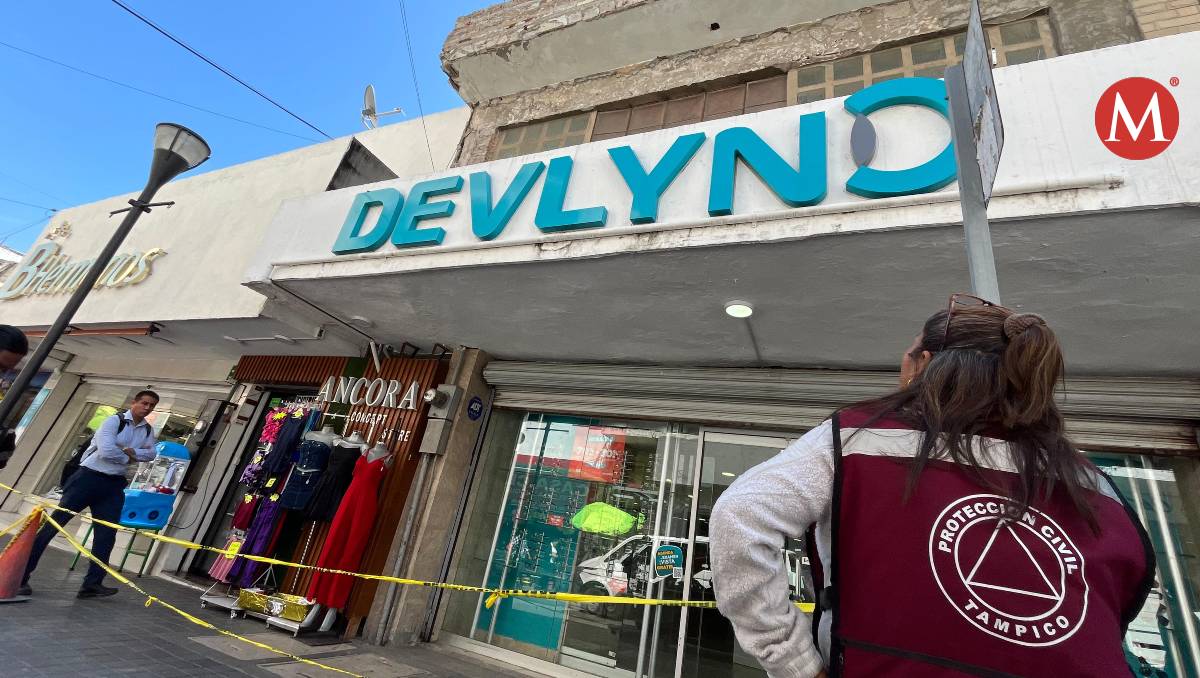 Suspenden remodelación de edificio en zona centro de Tampico. (Yazmín Sánchez)
