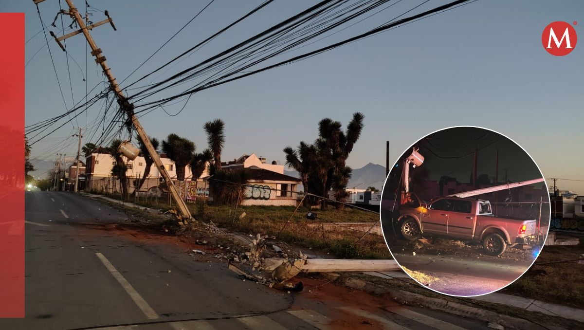 El accidente dejó a varios sectores a la redonda sin energía eléctrica, así como los semáforos de ese cruce y de puntos aledaños. Agustín Martínez