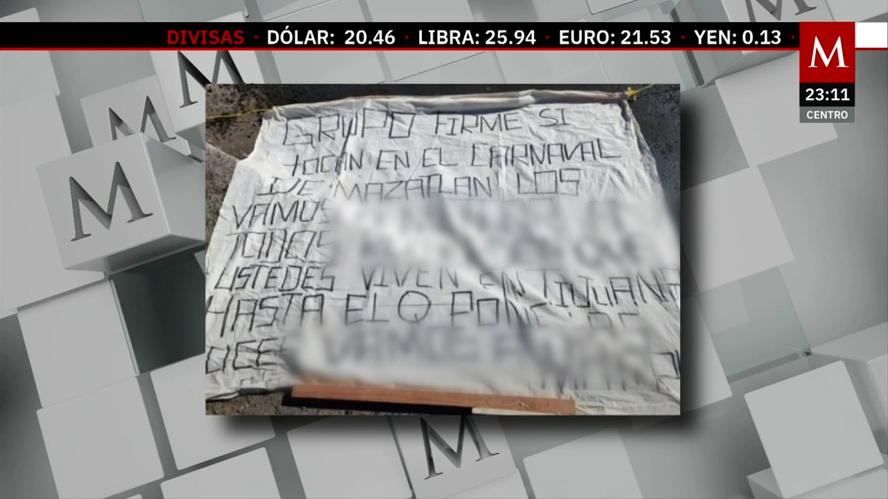 Colocan narcomanta en Tijuana con amenaza directa a Grupo Firme