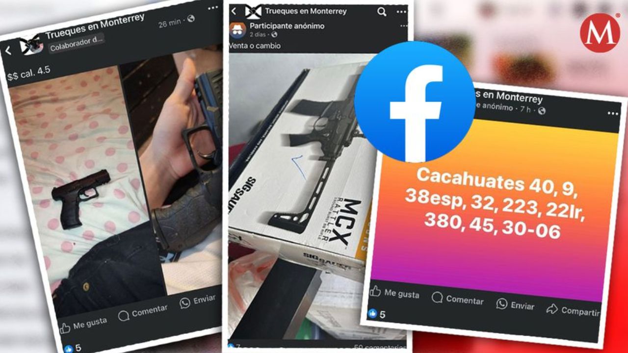 Grupos de Facebook son utilizados para vender armas en Nuevo León y su Área Metropolitana