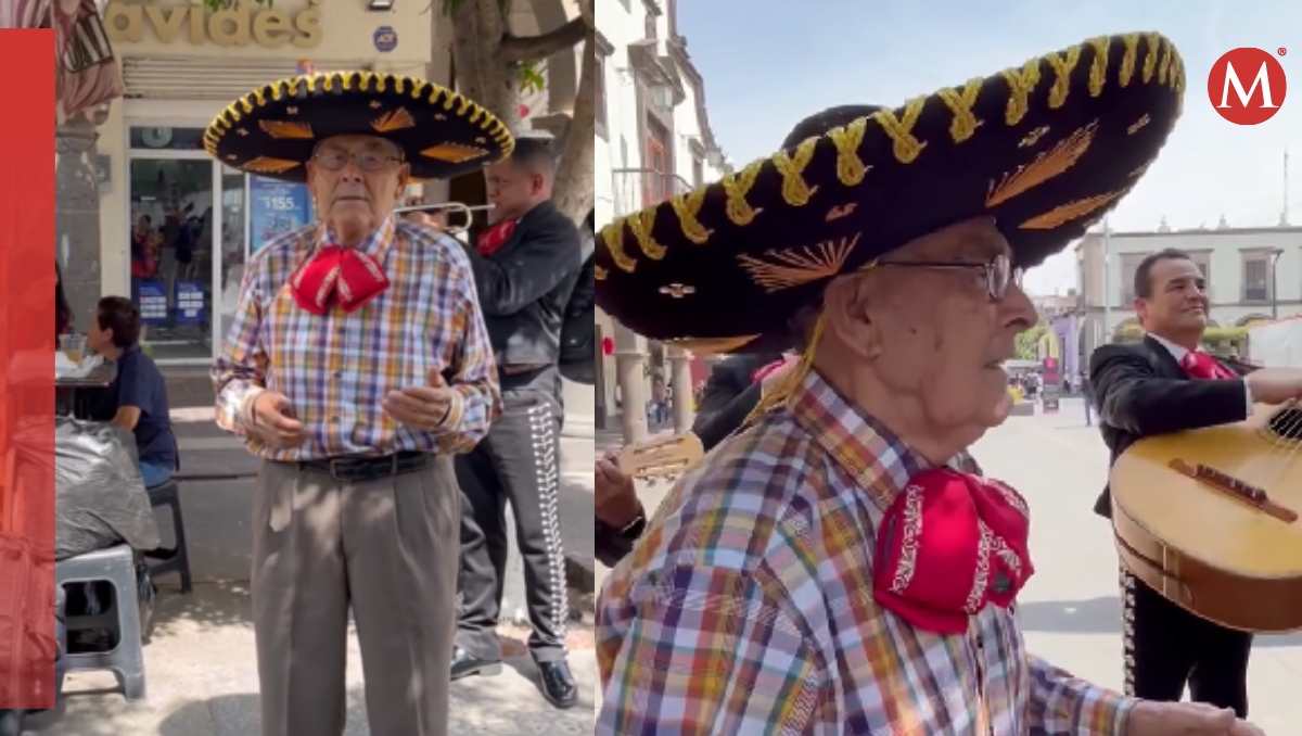 Hombre mayor viaja a México desde Chile para cantar con mariachi antes de morir | Especial