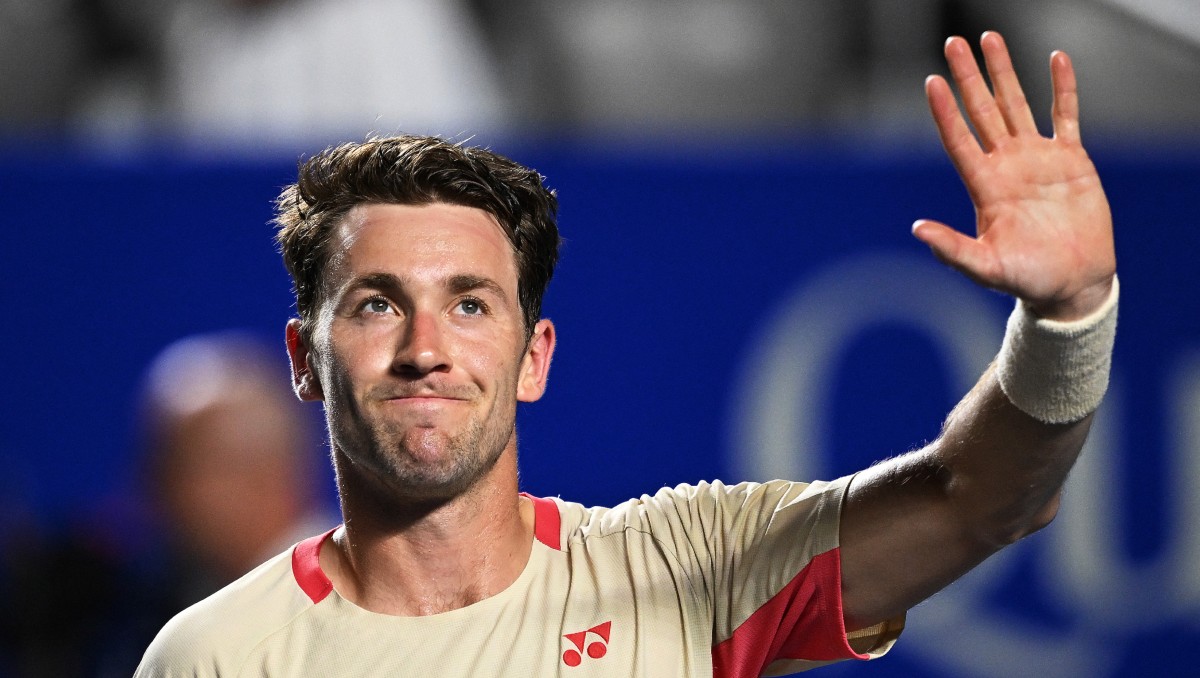 Casper Ruud, una de las bajas del Abierto Mexicano de Tenis por problemas estomacales (AFP)