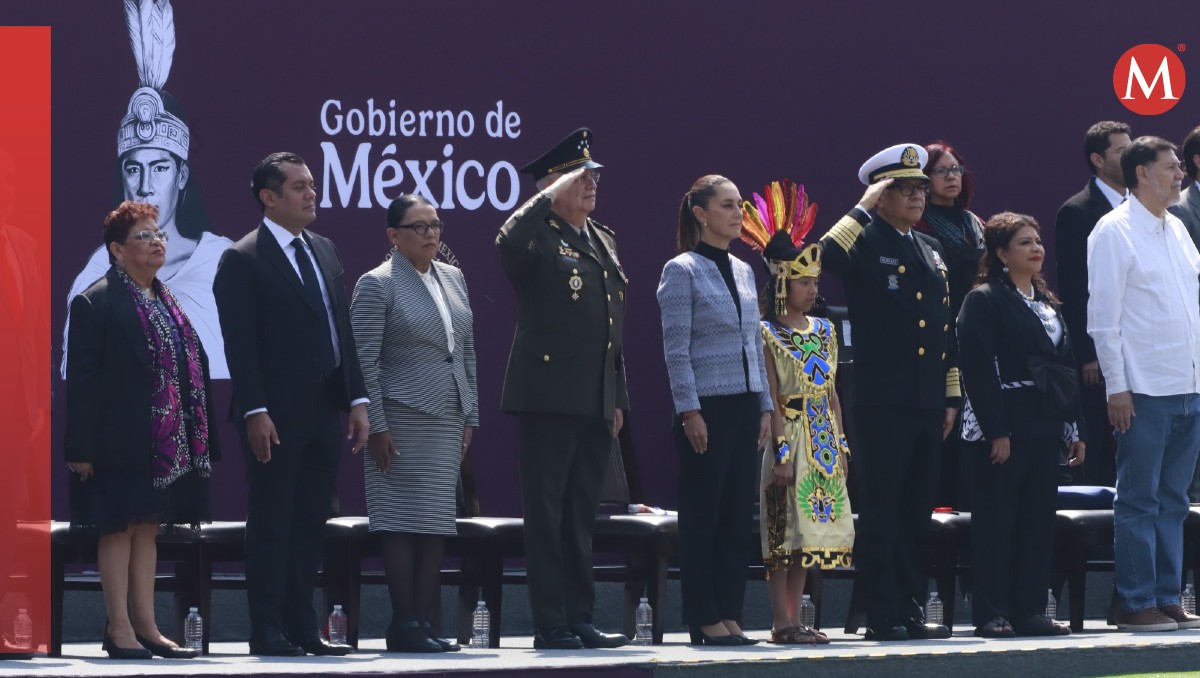 Conmemoración por los 500 años de ejecución de Cuauhtémoc | Foto: Juan Carlos Bautista