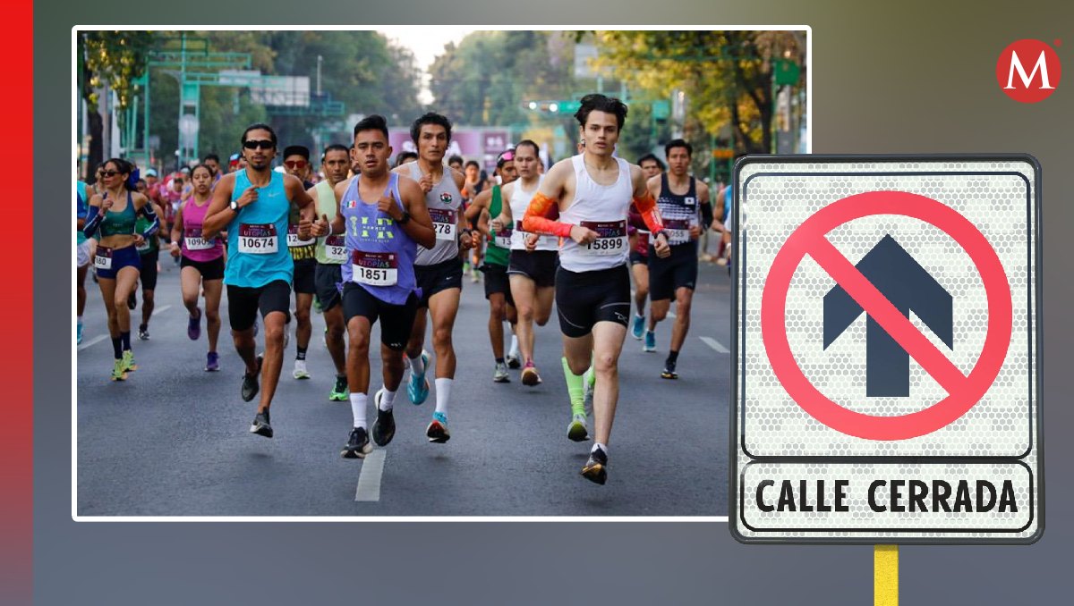 Cierran vialidades en CdMx por la Carrera de las Utopías. Foto: (Especial)