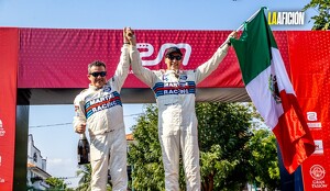 El piloto mexicano, Miguel Granados es primer lugar absoluto del Rally Hecho en México.