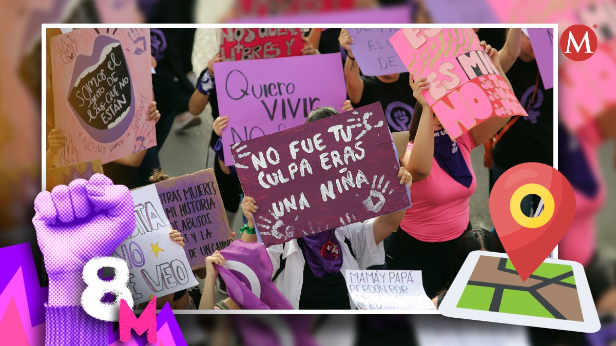 Ruta de la Marcha 8M en Torreón, Gómez Palacio y Lerdo. | Especial
