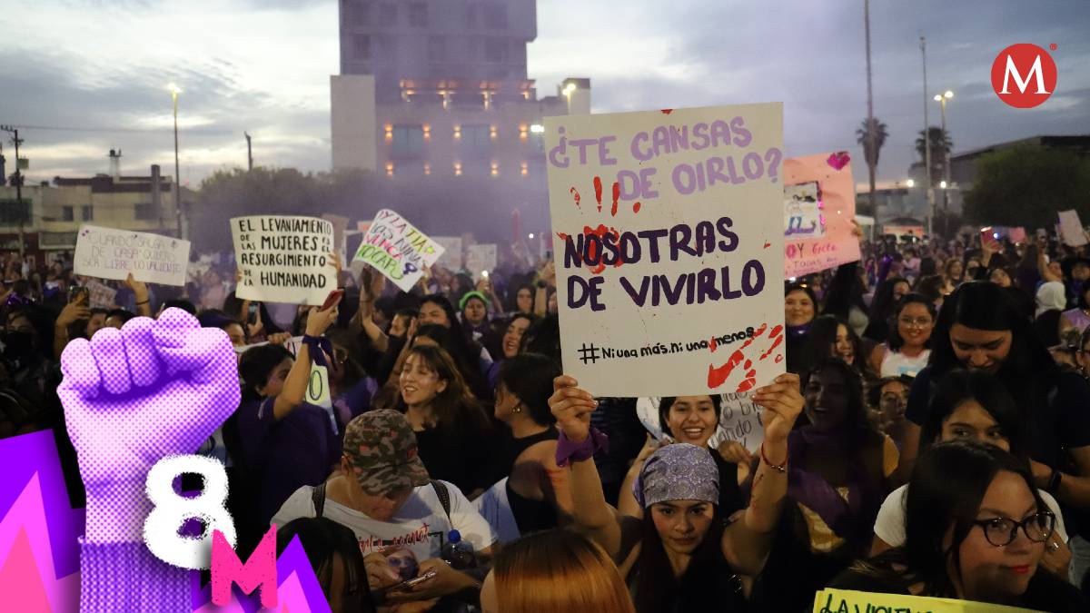 Marcha del 8M en La Laguna. l Milenio Diseño