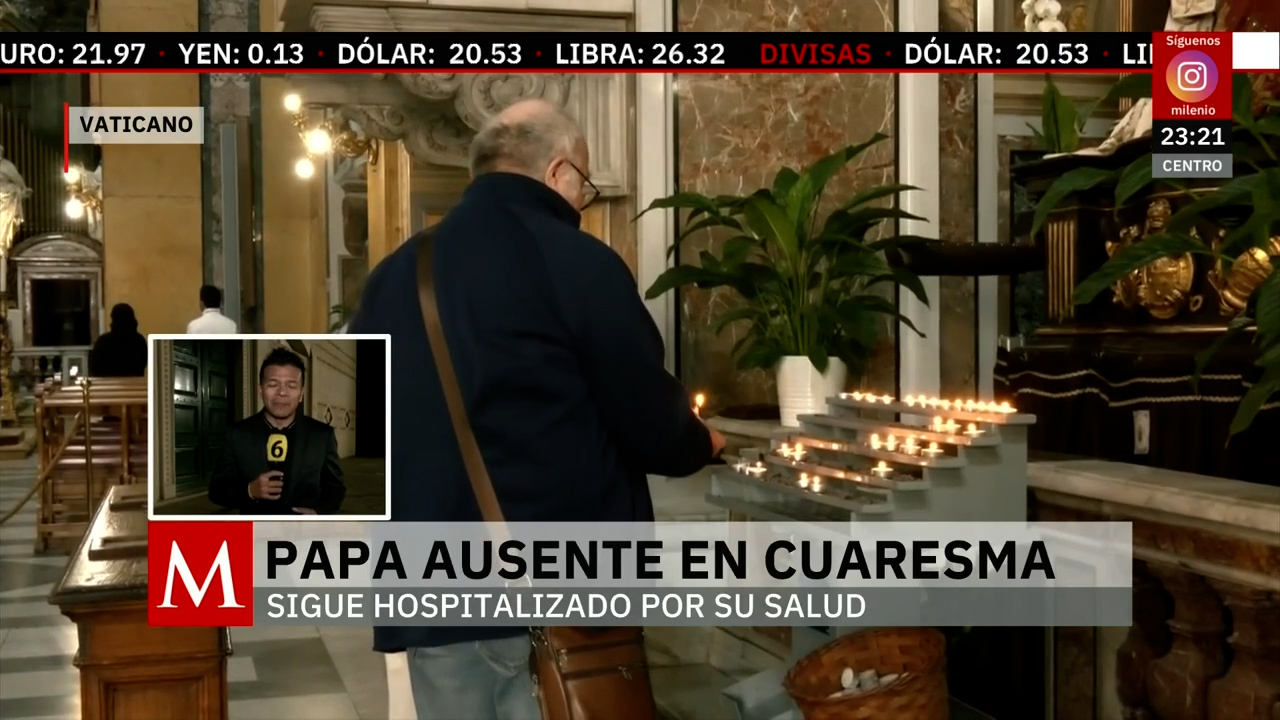 El Papa Francisco estable, pero ausente en el Miércoles de Ceniza