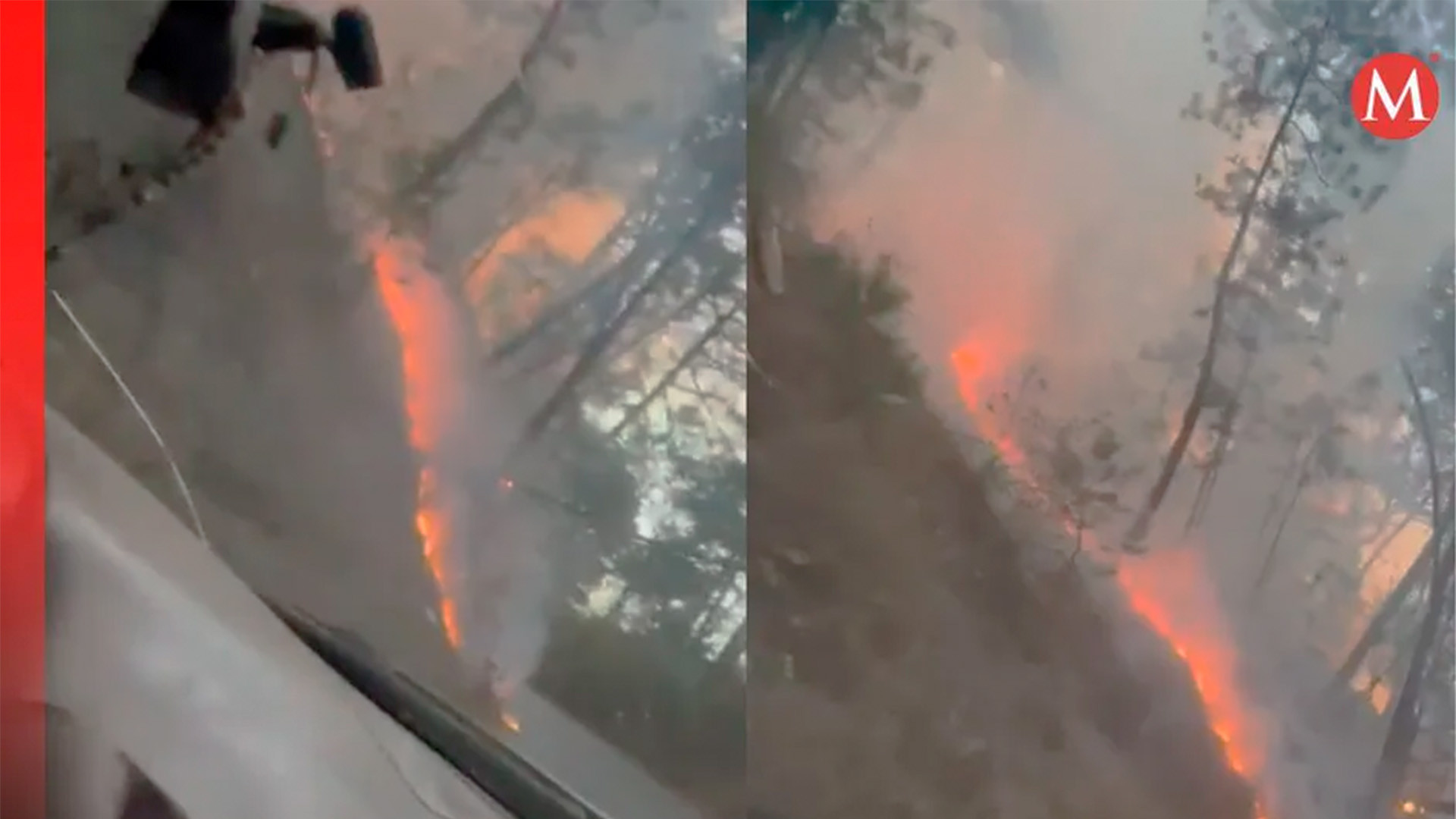 Incendio en 'El Manzano', sierra de Santiago, NL; autoridades actúan