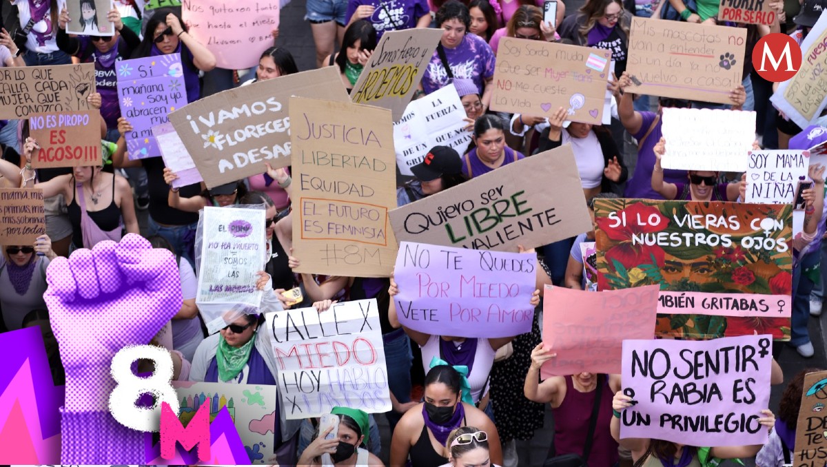 Marcha 8M en Centro de Monterrey / Luis Guerra
