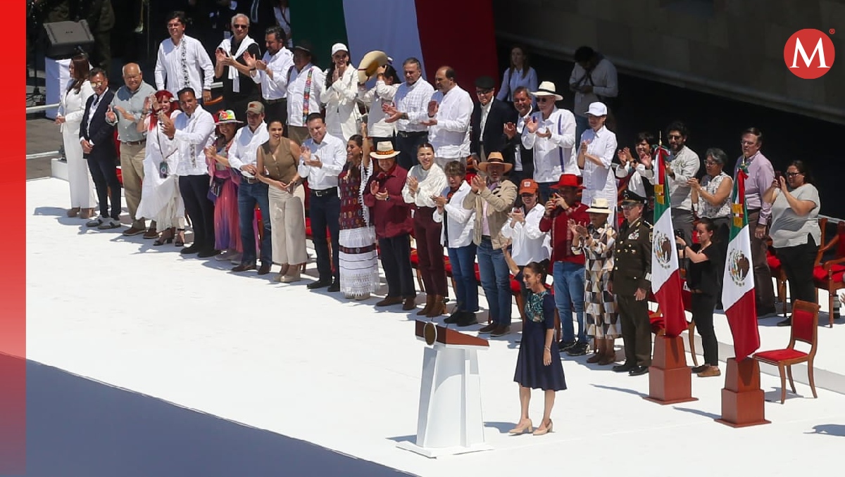 Asistentes al evento de la Presidenta en el Zócalo capitalino. | Araceli López
