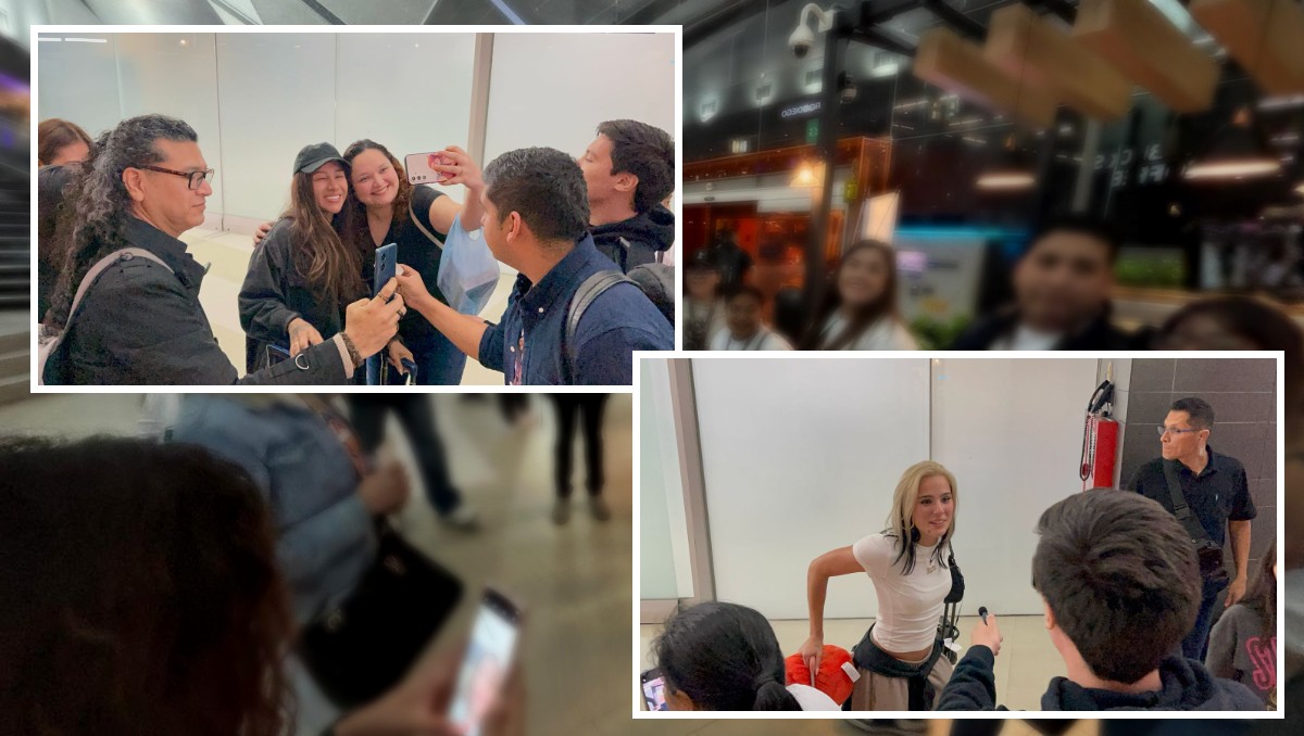 Una decena de fanáticos los esperó con gusto y les dio una calurosa bienvenida. Fotos: Uriel Reyna y Tadeo Gomez