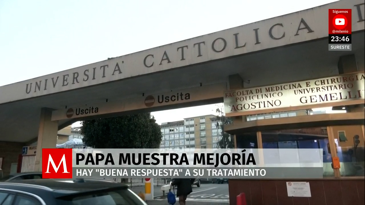 El Papa Francisco muestra mejora tras tratamiento por neumonía en el Hospital Gemelli