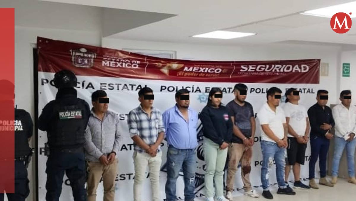 Autoridades detuvieron a nueve personas, entre ellos una mujer por ataque armado en Jilotepec. | Especial