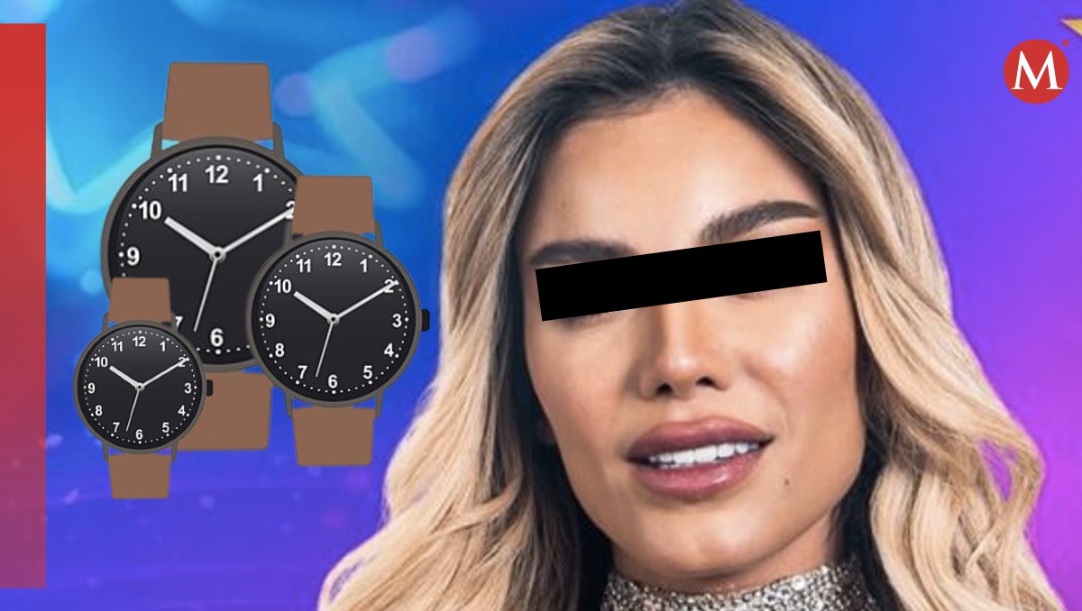 La modelo habría robado tres relojes a un familiar político (Diseño: Rafael Mejía).