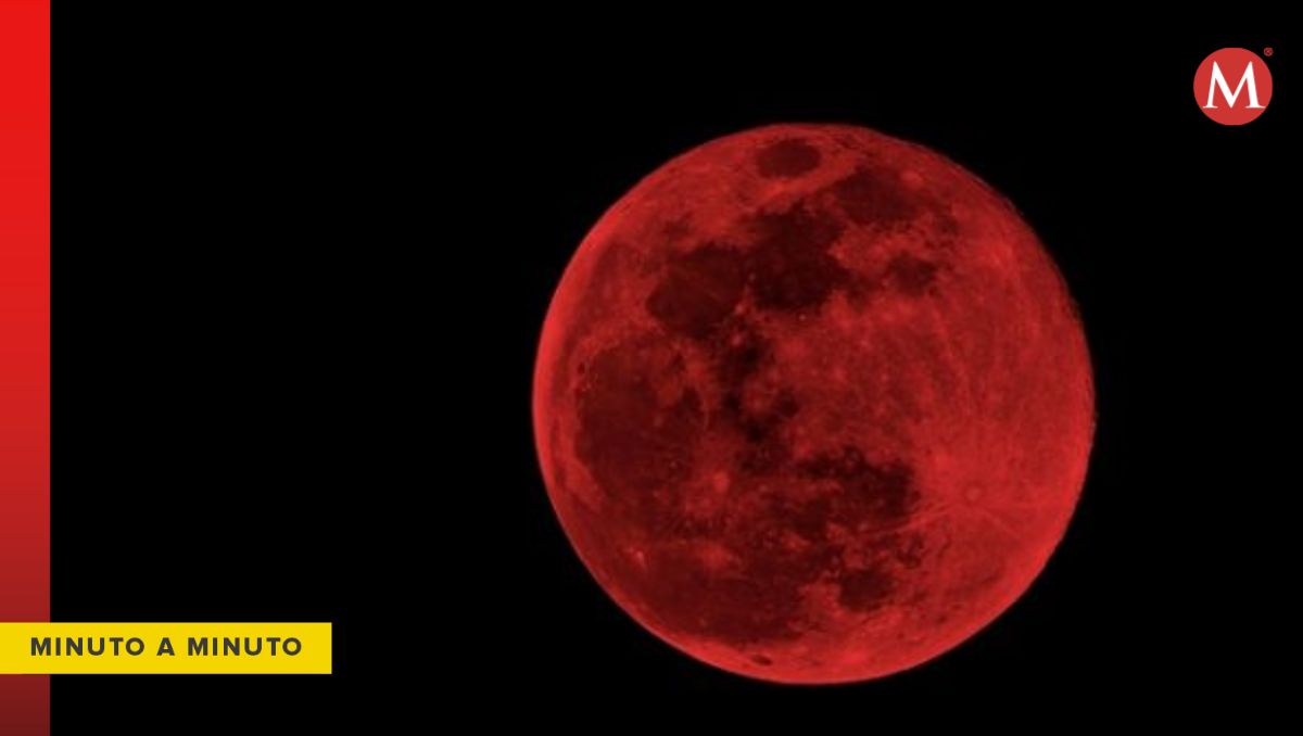 Así se vive el eclipse lunar total en Nuevo León. / Especial