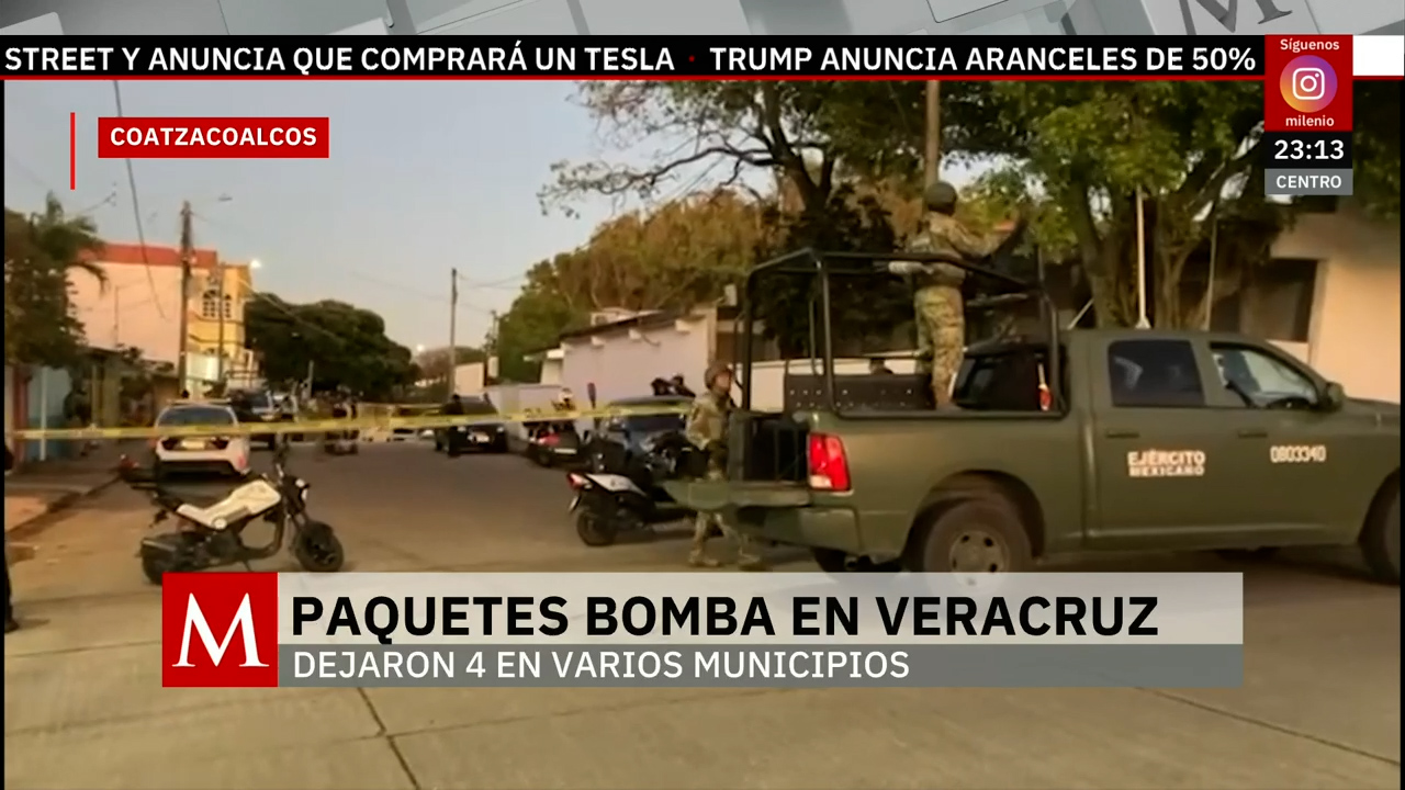 Autoridades investigan paquetes explosivos encontrados en Veracruz