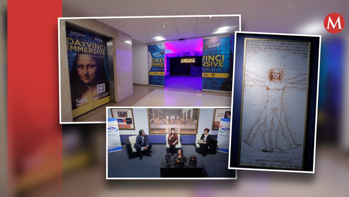 Inauguran expo Da Vinci Immersive en Plaza Cuatro Caminos de Torreón. l Manuel Guadarrama