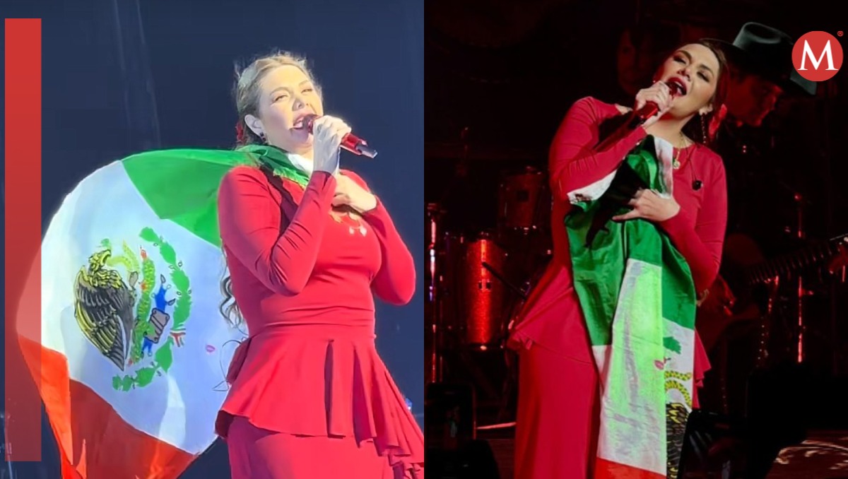 Yuridia defiende bandera de México en concierto en EU