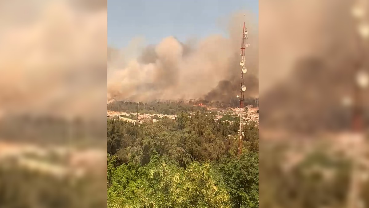 Captan incendio forestal en Zapopan, Jalisco (Melissa Galván)