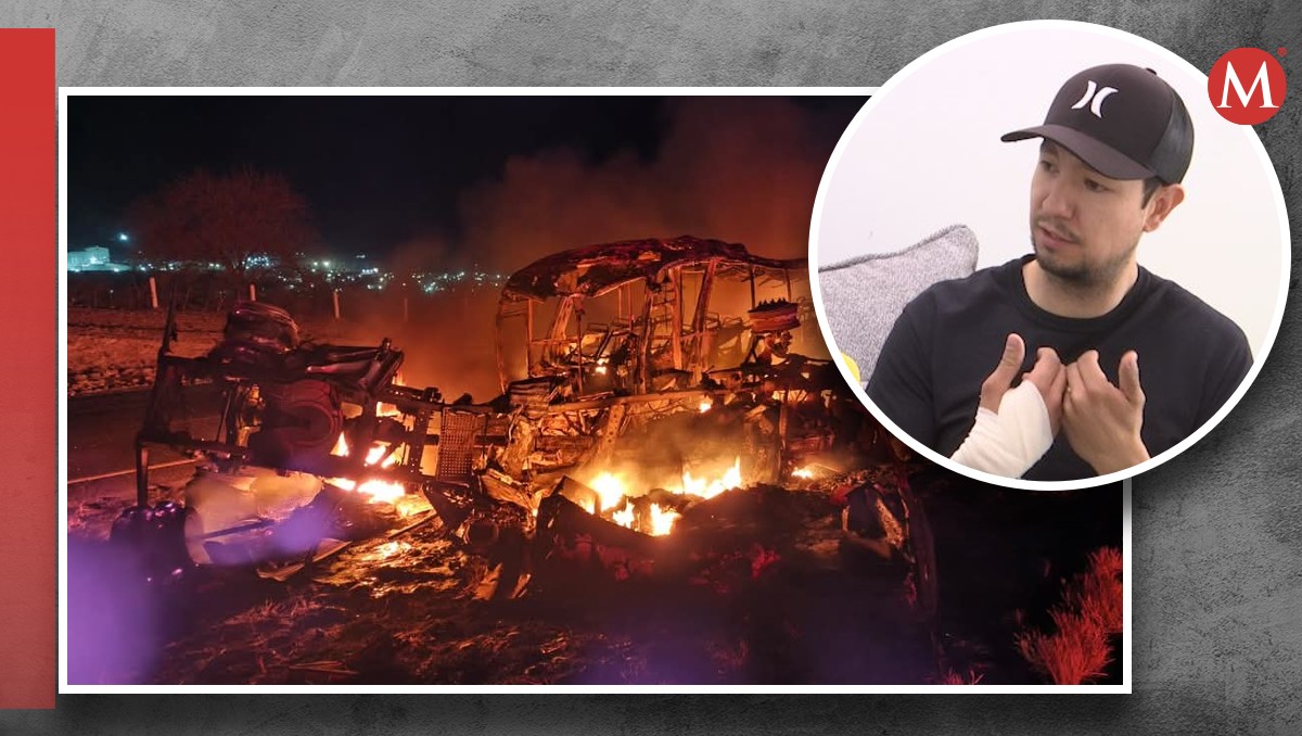 José Luis Vázquez Espino, sobreviviente de accidente en carretera Durango. | Especial