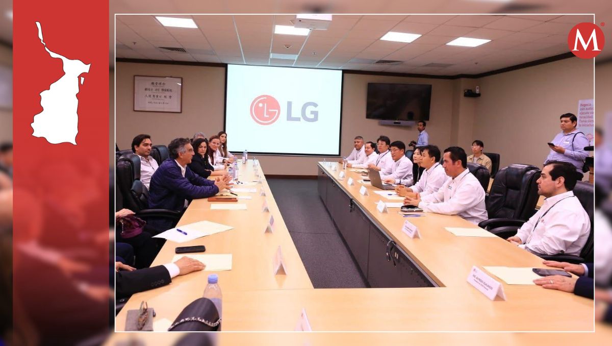 Fue a finales de enero cuando se dieron a conocer los planes de LG en Reynosa, durante recorrido en la fábrica. (Especial)