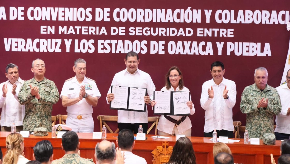 Puebla y Veracruz firman convenio de seguridad pública | EsImagen