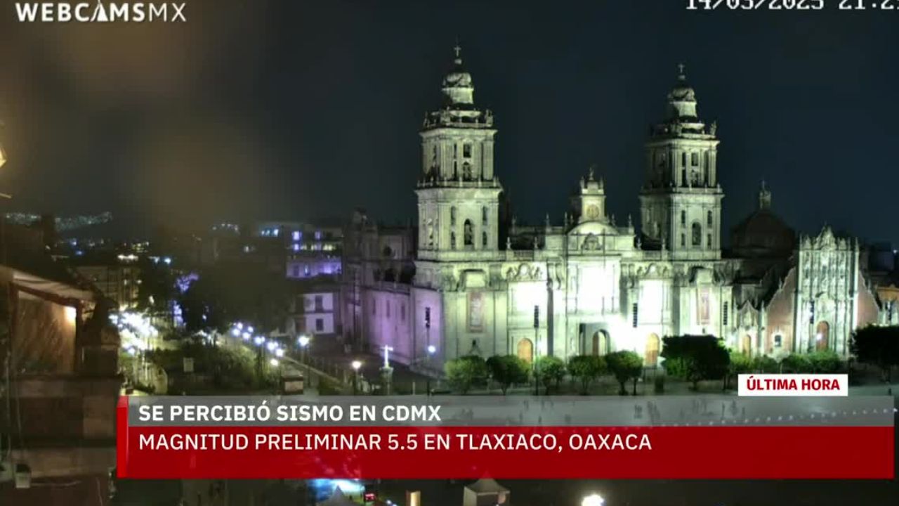 Sismo de magnitud 5.5 se percibe en CdMx, epicentro en Tlaxiaco, Oaxaca