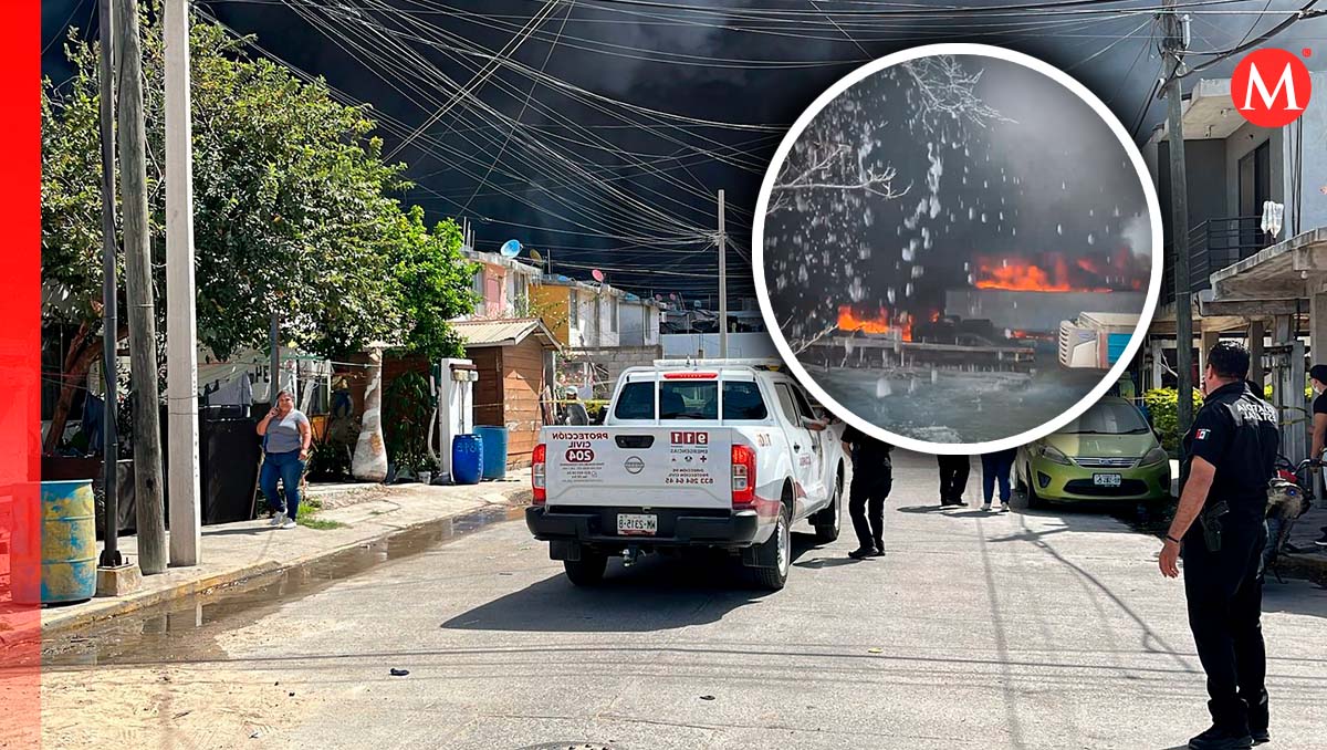 Incendio en zona norte de Tampico