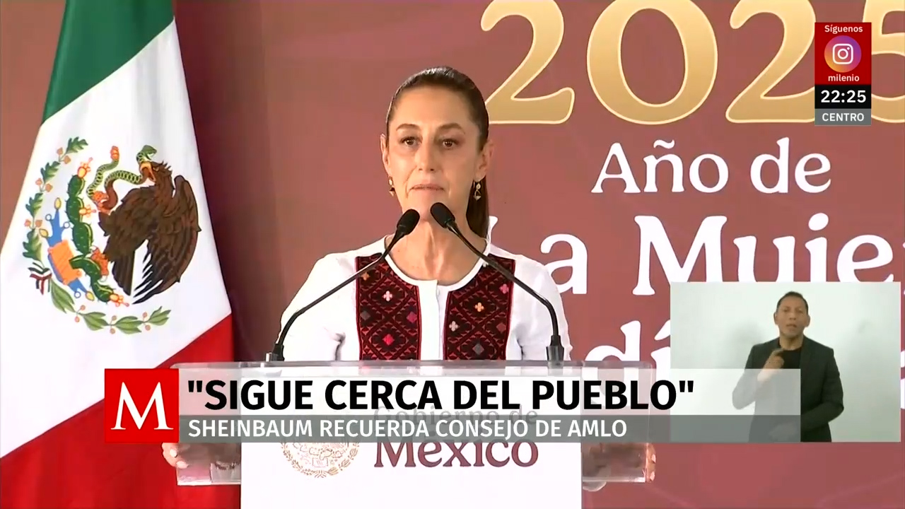 Sheinbaum recuerda consejo de AMLO en Chiapas: estar siempre con el pueblo