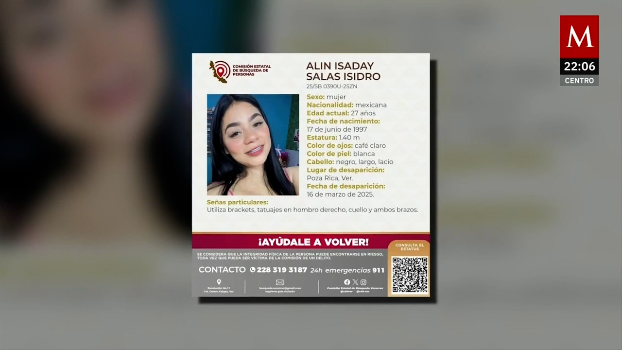 Alin Isaday Salas es secuestrada en Poza Rica en pleno centro de la ciudad