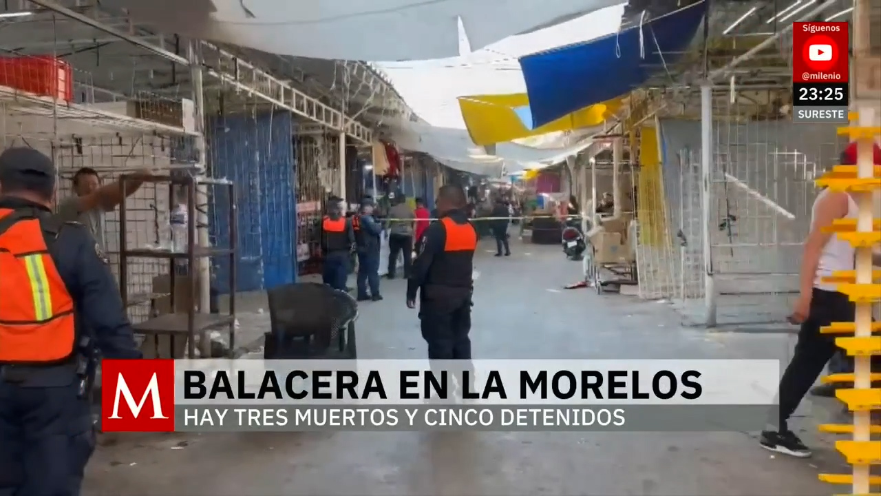 Balacera en colonia Morelos deja tres muertos y cinco detenidos en la CdMx