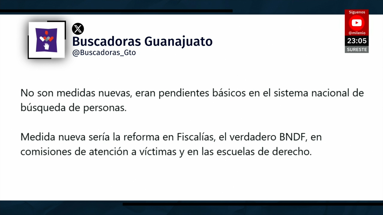 Colectivos de búsqueda cuestionan anuncio de Sheinbaum sobre desaparecidos
