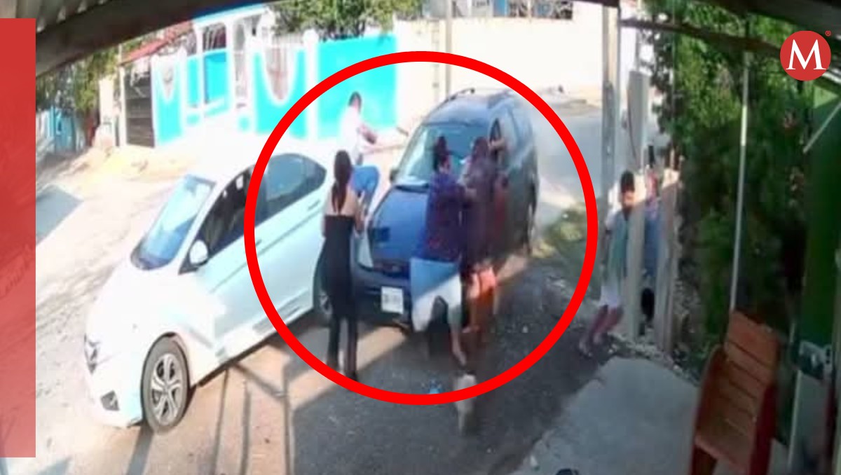 Cuatro mujeres fueron atropelladas de forma intencional en Kanasín. | Especial