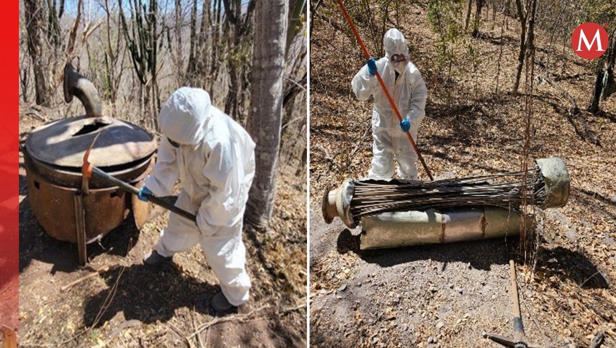 Se localizaron ocho áreas de concentración de material diverso para la elaboración de metanfetamina en Sinaloa. | Especial