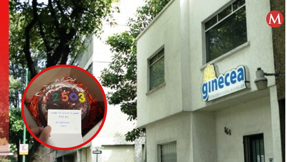 En un pastel la clínica recibió un mensaje intimidante (Fotos: Cortesía)